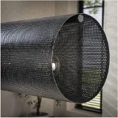 Meubelplaats Hanglamp 7L koker XL mesh - Artic zwart