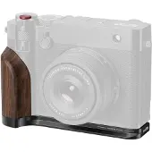 SmallRig 5266 L-Shape Mount Plate with Wooden Handle voor Fujifilm GFX100RF Zwart