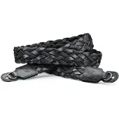 Leica Flat Braided Rayon and Leather Carrying Strap Black