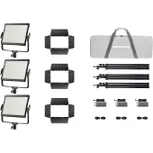 Godox Litemons LP1200R K3 RGB LED Light Panel 3-light Kit Zwart