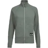 Lundhags Tived Merino Full Zip W, tussenlaag, zwart, groen
