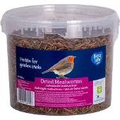 Cj Wildlife Gedroogde Meelwormen 900 gr | Vivara | Eiwitrijk voer voor tuinvogels | Geleverd in hersluitbare emmer | Aanbevolen door Vogelbescherming Nederland