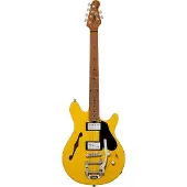 Sterling By Music Man JV60CB Valentine Chambered Bigsby Butterscotch met deluxe gigbag