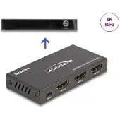 DeLOCK HDMI Switch 2 x HDMI in to 1 x HDMI out 8K 60 Hz