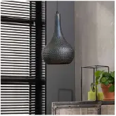 Meubelplaats Hanglamp Industry concrete kegel - Zwart bruin