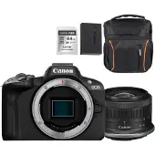 Canon EOS R50 zwart + RF-S 18-45mm Holiday Kit