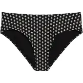 Marc O'Polo Bikinibroek ' Palm Border Geo ' zwart / wit