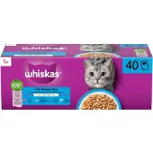 Whiskas multipack pouch adult vis selectie in gelei - 40x85 gr - Kattenvoer - Kattenbrokken