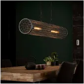 Meubelplaats Hanglamp Ø20cm cylinder gaas - Slate grey