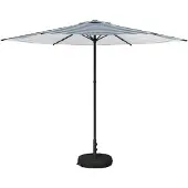 vidaXL Tuinparasol met voet 300 x 300 cm Polyester Rechthoekig