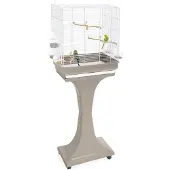 Imac vogelkooi camilla taupe/wit - 50x30x57-129 cm