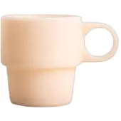 Homla PALLORA Beige glas met handvat, 250 ml