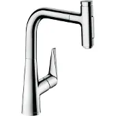 Hansgrohe talis select m51 m5117-h220 eengreeps keukenmengkraan met uittrekbare vuistdouche, chroom