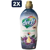 Dreft 2 x 1l ultimate care intense dark 40sc wasverzachter