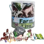 Woopie set boerderijdierenfiguren 34-delig. - UNI