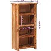 vidaXL Boekenkast 50x30x100 cm massief hout