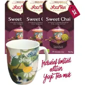 Yogi tea Sweet Chai Bio - 3 pakjes - inclusief limited edition mok