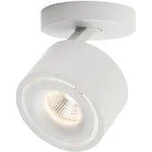 Orion Specter LED plafondspot, wit, Ø 8,4 cm, aluminium Specter, dimbaar, wit / opaal, Woon-/ Eetkamer, Aluminium, Modern, LED plafondlamp