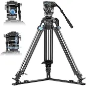 Sirui Twin-Leg Video Tripod 75mm Half-Bowl + VHS10 Professional Fluid Head