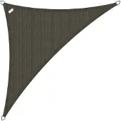 Buitenkado Schaduwdoek driehoek 3x3x4 - Taupe zwart