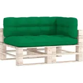 vidaXL Palletkussens 3 st stof groen
