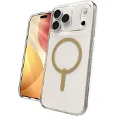 Zagg Milan Snap iPhone 17 Pro Max Hoesje Goud Glitter