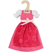 Heless Traditionele Dirndl-jurk voor Modepoppen Pinky - 29cm