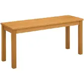 vidaXL Eetbank 95 x 32 x 45 cm Massief Eikenhout Naturel