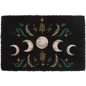 Something Different - Black Dark Forest Moon Phase Deurmat - Multicolours