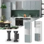 Vicco Fame-Line Ovenombouwkast – 60 cm met open kast Licht blauw-grijs