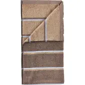 Zone Denmark Sauna handdoek Taupe-camel-sky blue, 50x100 cm