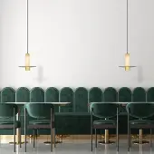 Zambelis Hanglamp 2549, dimbaar, messing / goud, Woon-/ Eetkamer, metaal, hanglamp