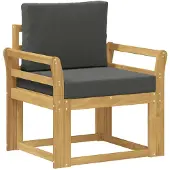 vidaXL 2 Stuk Buiten bank set Polyester Wit en Anthraciet