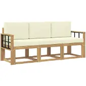 vidaXL Buiten bank set 3 st
