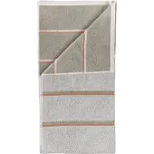 Zone Denmark Handdoek Sauna Soft Grey / Eucalyptus / Terracotta (50 x 100 cm)