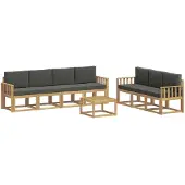 vidaXL Buiten bank set 7 st