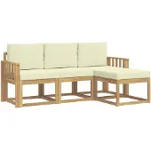 vidaXL Buiten bank set 4 st