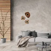 Zambelis Wandlamp 23175, alu / grijs / zink, Woon-/ Eetkamer, metaal, Modern, wandlamp