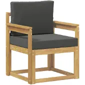 vidaXL Buitensofa Polyester Wit en Anthraciet