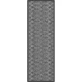vidaXL Deurmat 60x180 cm antracietkleurig