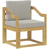 vidaXL 2 Stuk Buiten bank set Polyester Wit en lichtgrijs