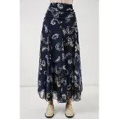 Big Dart Hoge Taille Paisley Maxi Rok