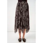 Bigdart Hoge Taille A-Lijn Midi Rok in Paisleyprint