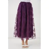 Big Dart Bloemen Hoge Taille Maxi Rok