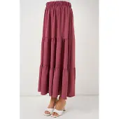 Big Dart Textuur Maxi Rok