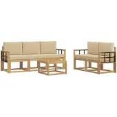 vidaXL Buiten bank set 6 st