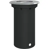 vidaXL Buitengrondverlichting rond 10,5x10,5 cm gietaluminium zwart