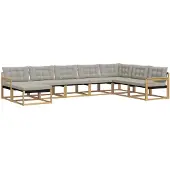vidaXL Buiten bank set 8 st Massief Acacia Hout