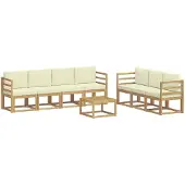 vidaXL Buiten bank set 7 st