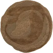 Woood Orvi Vloerkleed - Wol/Polyester - Bruin - Ø160 cm
